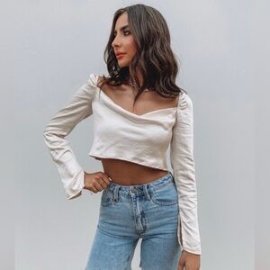 size 6 princess polly satin long sleeve